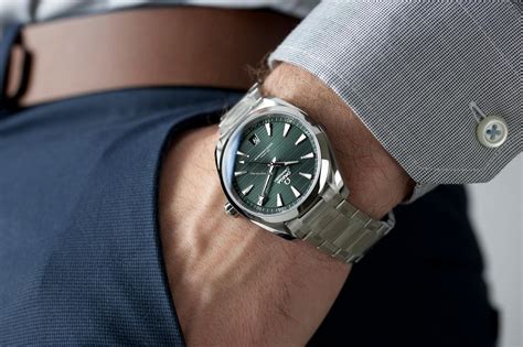 omega watch with green face|omega aqua terra 220.10.41.21.10.001.